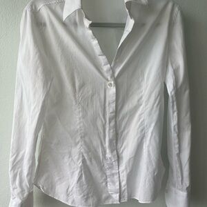 Finamore 1925 Napoli elegant vintage iItalian White Women's Button-Down Shirt